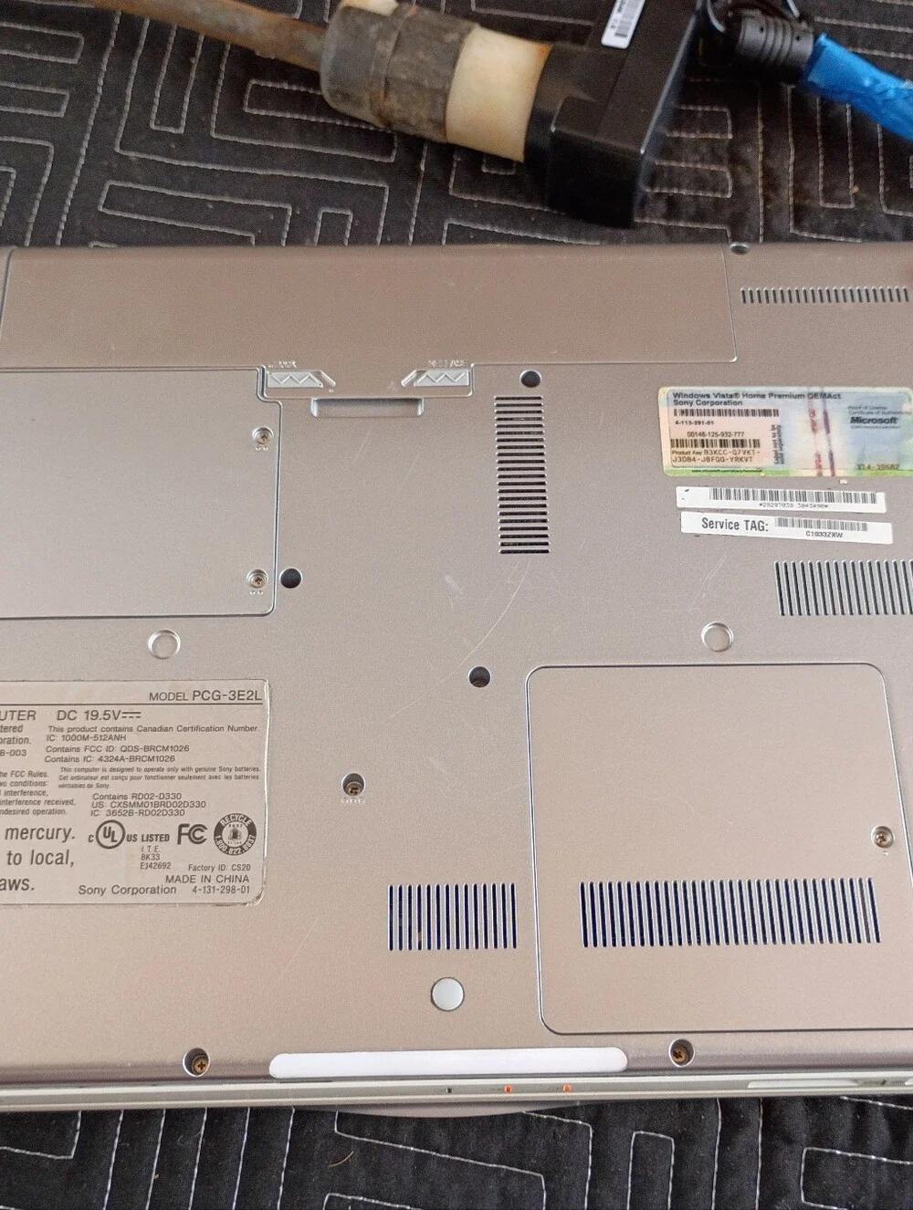 Sony VAIO PCG-3E2L Laptop with Charger Factory Reset Tested
